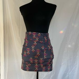 Geo Print Bodycon Skirt